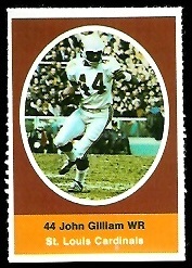 1972 Sunoco Stamps      536     John Gilliam DP